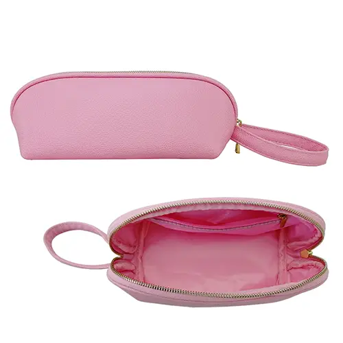 Wholesale Lower Price Portable Bridesmaid Gift Metal Zipper Makeup Storage Cosmetic Pouch Bag